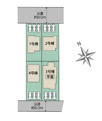【区画図】 | blooming garden深谷市上柴町西1丁目　新築住宅