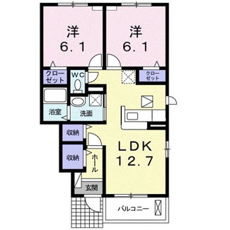 【間取り】 | アンソレイユＢ