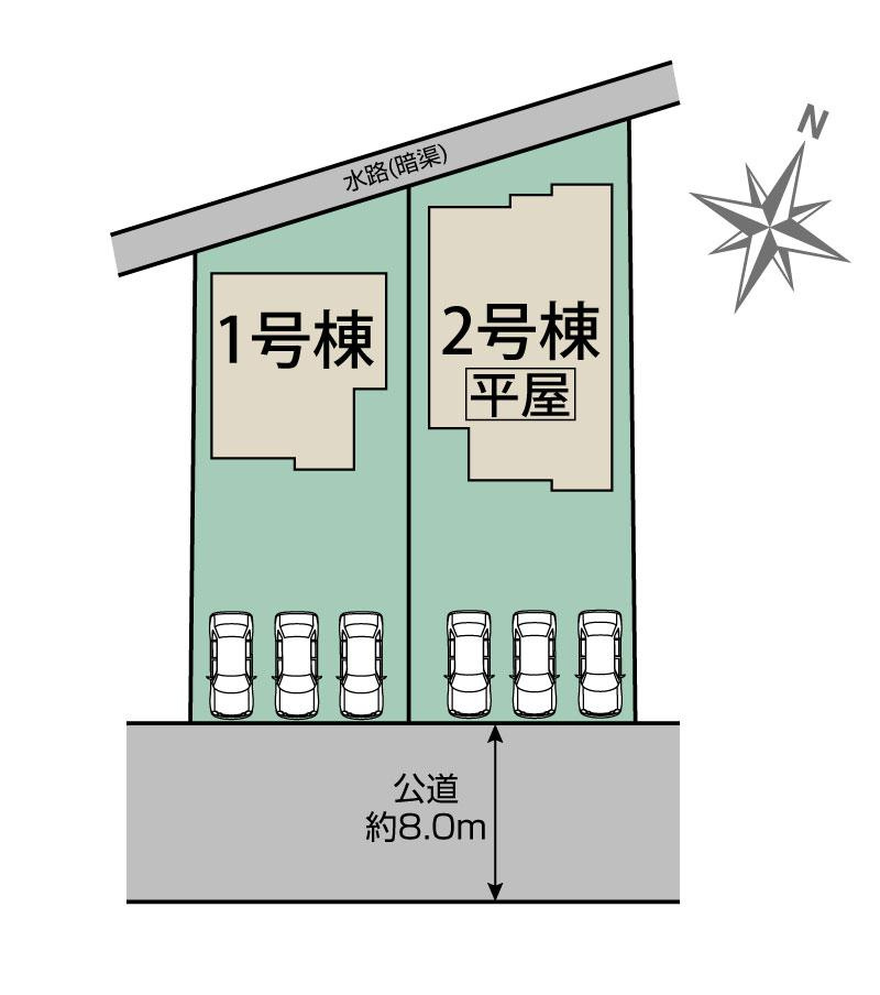 行田市桜町１丁目　の区画図|現地区画図
