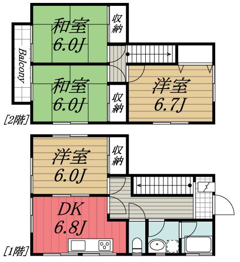 【間取り】 | 八千代市上高野戸建/1291-145