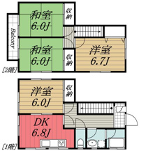 【間取り】 | 八千代市上高野戸建/1291-145