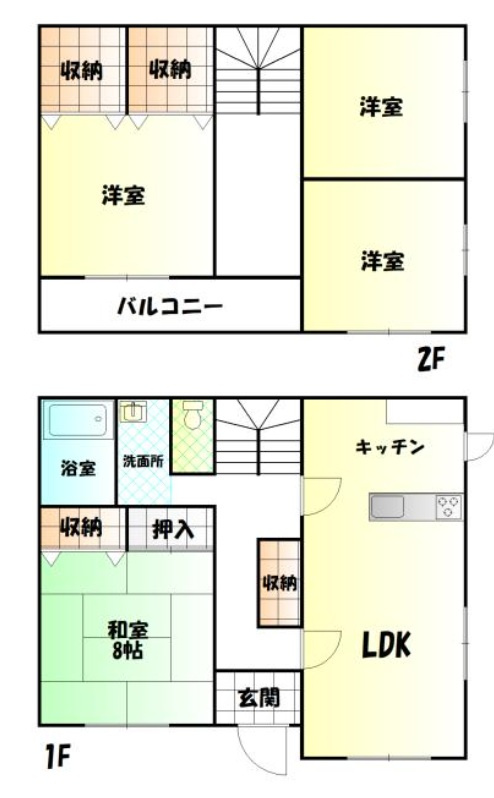 【中古戸建】館林市高根町の間取り|■間取り図｜敷地面積：208.18㎡（約62.97坪）建物面積：121.57㎡（約36.77坪）