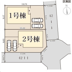 リーブルガーデン大和郡山市下三橋町第4の区画図