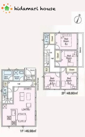 上尾市領家第2　新築戸建　クレイドル12の間取り|4LDK