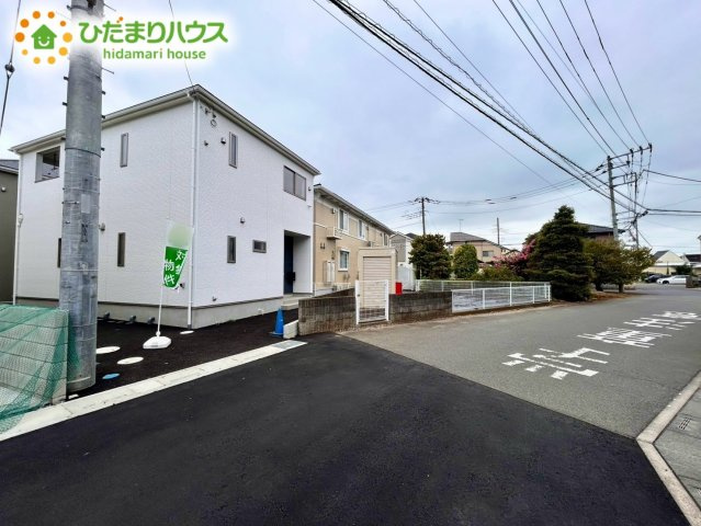上尾市領家第2　新築戸建　クレイドル13の前面道路含む現地写真