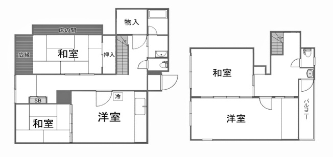 【間取り】 | 大枝南福西町二丁目一戸建