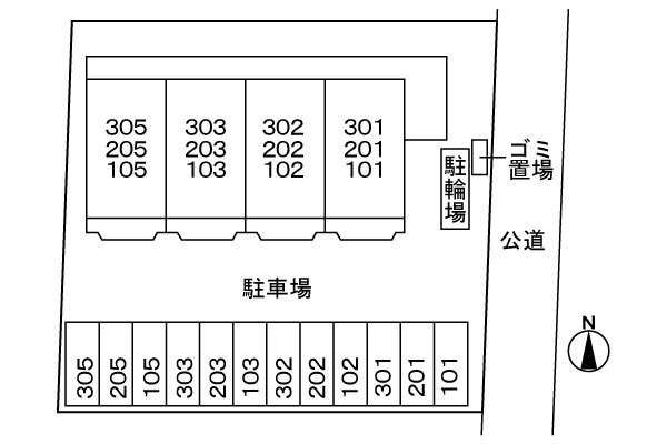 ハイツエクセルＫ　　刈谷市近郊の賃貸はクラスホームの駐車場|同物件の別部屋になります。