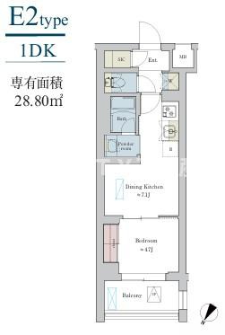 【間取り】 | Brillia ist 洗足池の杜 | 反転タイプ