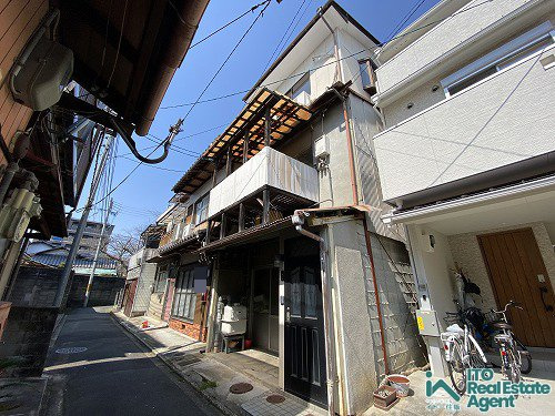 上京区一観音町 建築条件無し 土地の前面道路含む現地写真