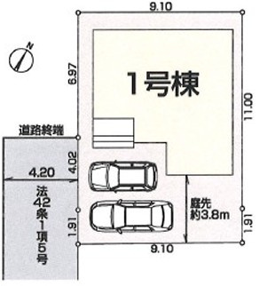 新座市野寺1丁目　新築一戸建　西武池袋線　ひばりヶ丘の区画図
