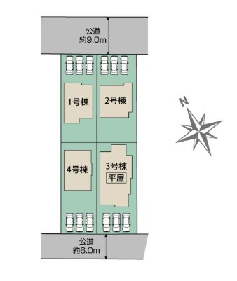【区画図】 | blooming garden深谷市上柴町西1丁目　新築住宅