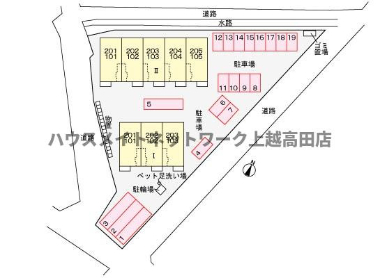 アベニールⅡの駐車場|駐車場