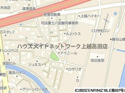 アベニールⅡの地図|位置図