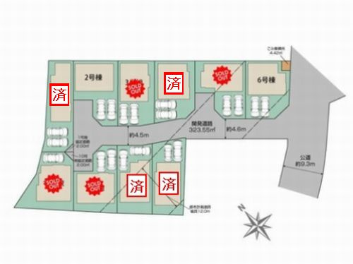 【区画図】 | 【仲介手数料０円】平塚市出縄　新築一戸建て　全10棟 | 平塚市出縄　新築一戸建て　全10棟