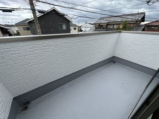 明石市大久保町八木新築戸建１号棟のバルコニー