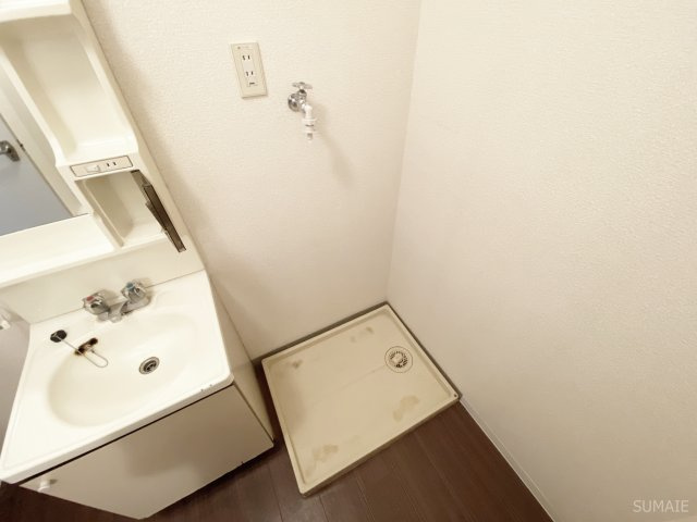 セシオンの洗面所|室内洗濯機置き場！