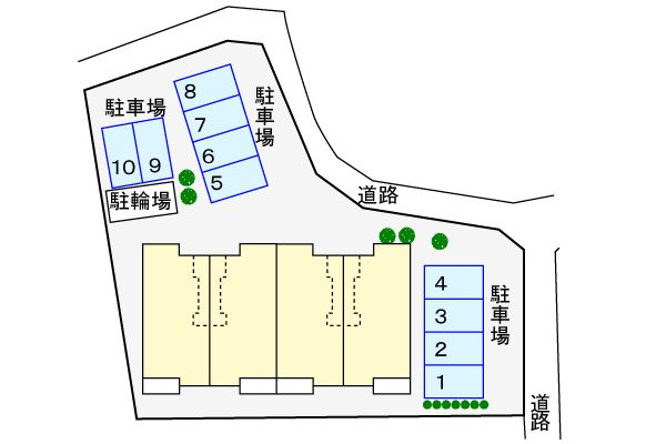 エバーグリーン　　刈谷市近郊の賃貸ならクラスホーム刈谷店の区画図