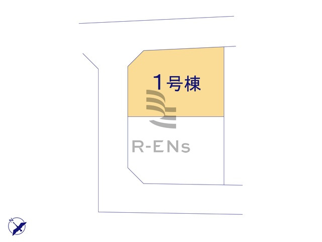 【区画図】 | 西東京市西原町４丁目　新築戸建て　１号棟 | スーパー、コンビニ徒歩2分の便利な立地に2棟が誕生