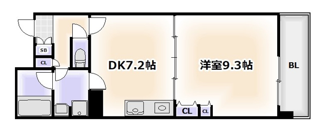 【間取り】 | ロイヤルパークスなんば