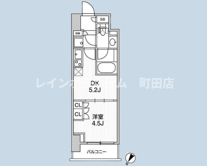 TOPAZ町田※初期費用分割あと払いサービス利用可能物件の間取り