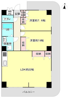 【間取り】 | ☆ライオンズマンション銀山町☆