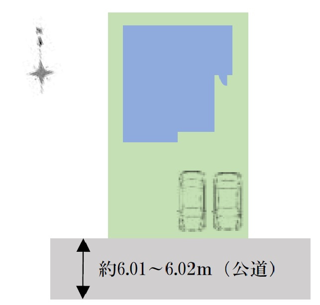 所沢市小手指南6丁目・全1棟　新築一戸建の区画図|カースペース並列3台可能。