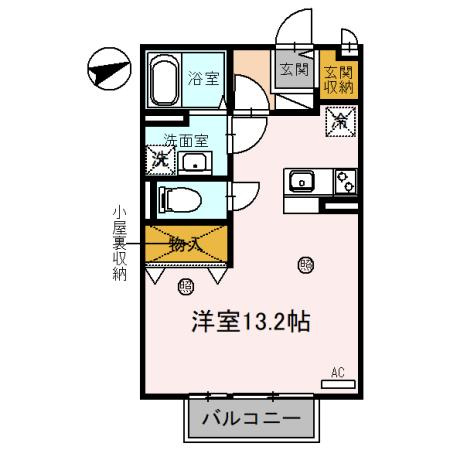 サンセジュール山水の間取り