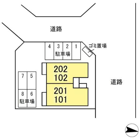 ウエストチェスターの区画図
