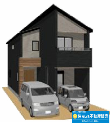 福岡市南区井尻4丁目1期　2号棟の外観パース