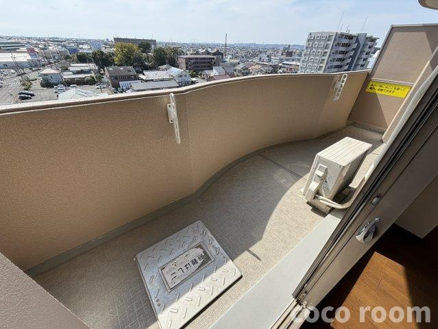 ファミール藤枝グランビューのバルコニー