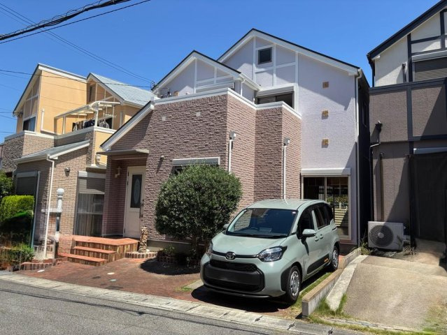 神戸市垂水区北舞子　中古一戸建ての前面道路含む現地写真