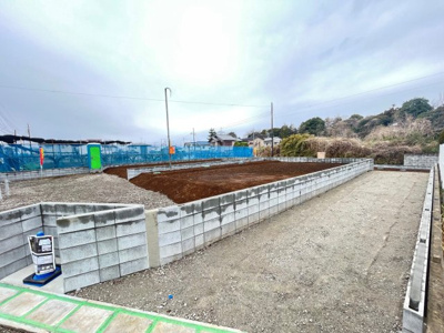 【外観】 | 市川市大野町2丁目　全3棟　新築戸建　①号棟 | 1号棟カースペース部分