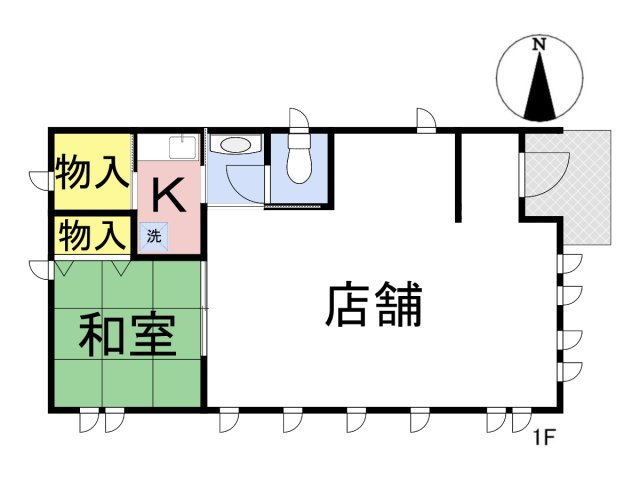 売店舗　大垣市中川町2丁目　平成18年築の間取り|間取り