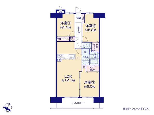 【間取り】の画像