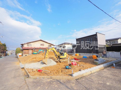 【その他】 | 奈良市学園大和町５丁目の新築一戸建 全２区画 | 現地写真（宅地の造成工事中に撮影したものです）※現地に係員は常駐しておりません。
