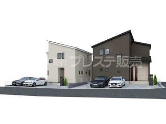 【完成予想図】 | 奈良市学園大和町５丁目の新築一戸建 全２区画 | 建物完成イメージ／ご内覧いただけるモデルハウスもあります♪※現地に係員は常駐しておりません。