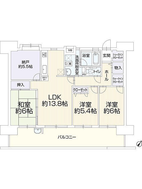 アンピール空港南の間取り|間取り図です☆