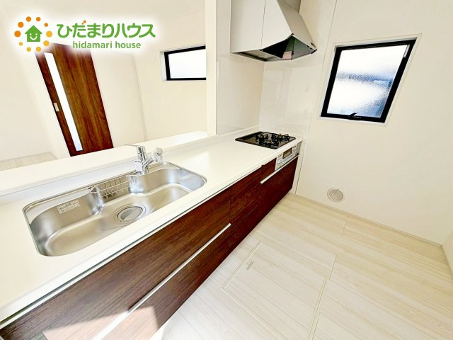 【キッチン】 | 水戸赤塚4期　新築戸建 | 料理をしながらでも、ご家族との会話を楽しめる対面式キッチン♪