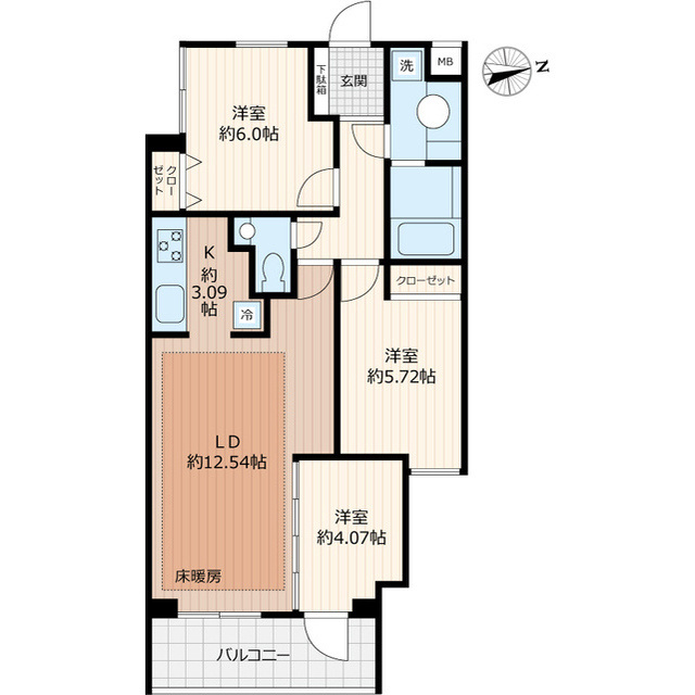 Ｂｅｖｅｒｌｙ　Ｈｏｍｅｓ　豊島園の間取り