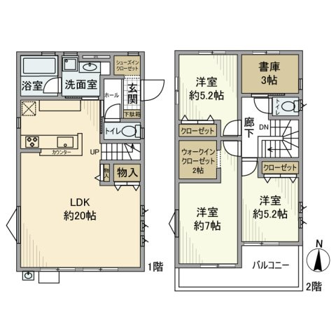 早宮戸建の間取り