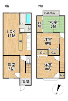 【間取り】 | 鷹峯南鷹峯町貸家