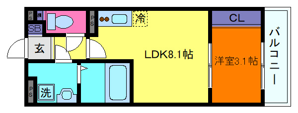 リブレメゾン住吉Ⅱの間取り