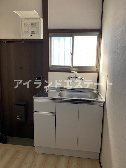 浅田アパート　駅近　内装リフォーム済　シャワールームのキッチン