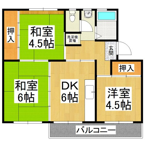 【間取り】 | 狭山住宅3号棟