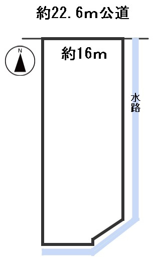 ６６６６７　安八郡神戸町丈六道土地の区画図