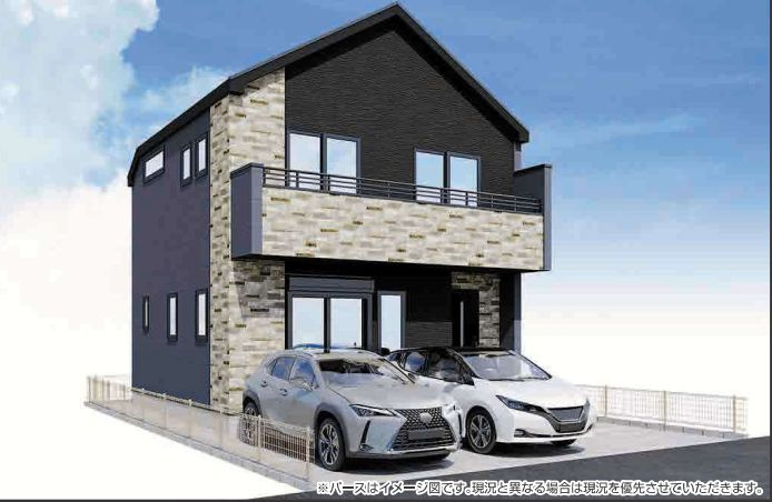 仲介手数料無料　FiT-A所沢市下安松2期・新築全1棟の外観パース