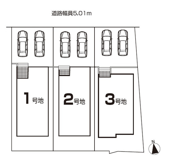 【区画図】 | 大府市第1横根町石丸　3号棟