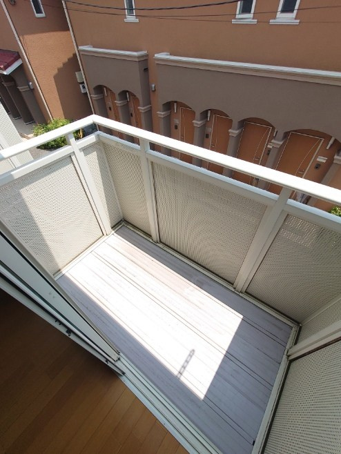 エスポワールC棟のバルコニー
