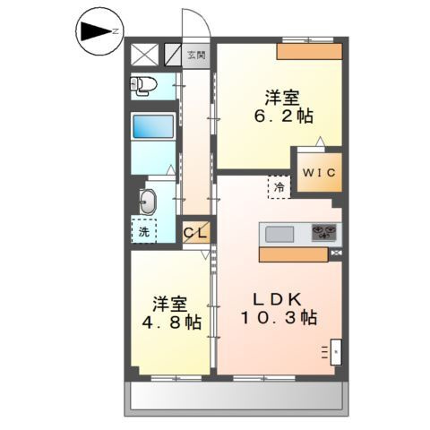 エルヴィータ大山崎の間取り