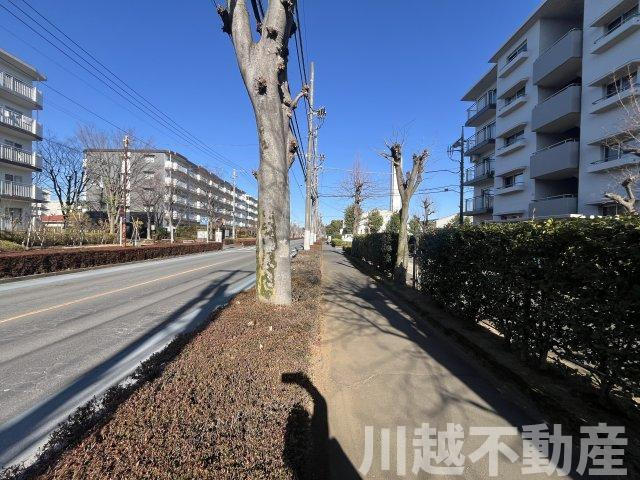 最上階＋角部屋、大家族に嬉しい４LDKのその他|前面道路から見た物件